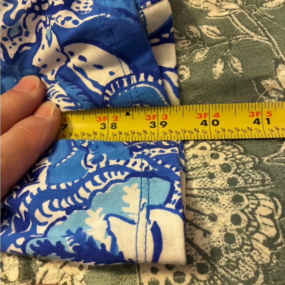 NWOT Lilly Pulitzer Kawai Short Flutter Sleeve Dress * Blue Tang* - Picture 3 of 9